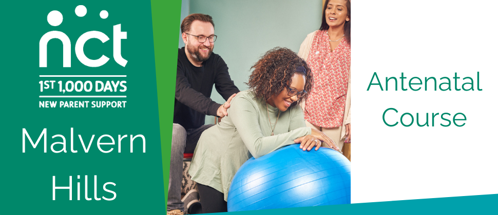 A woman with a birth ball. Antenatal Course. 