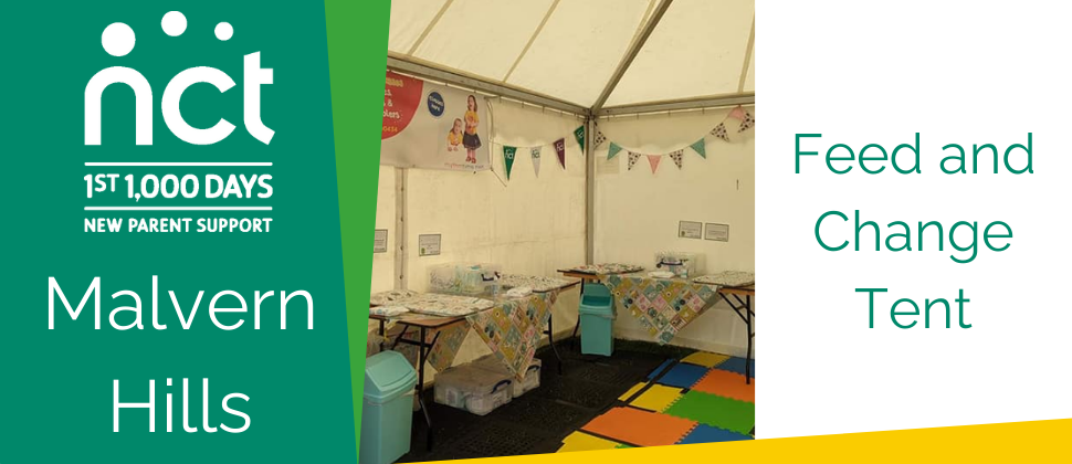 Inside the Feed and Change Tent. 