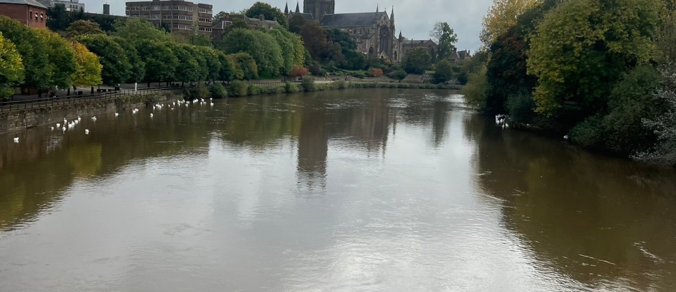 Photo of River Severn and Worcester Cathedral