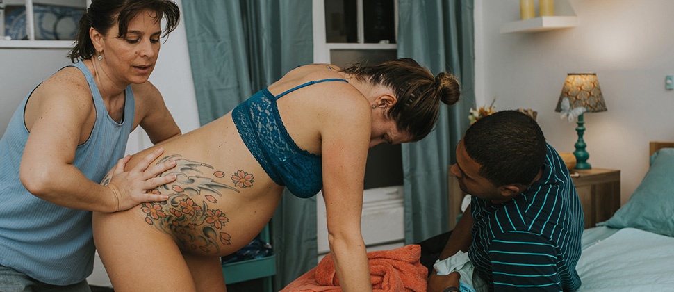 Doula at a birth